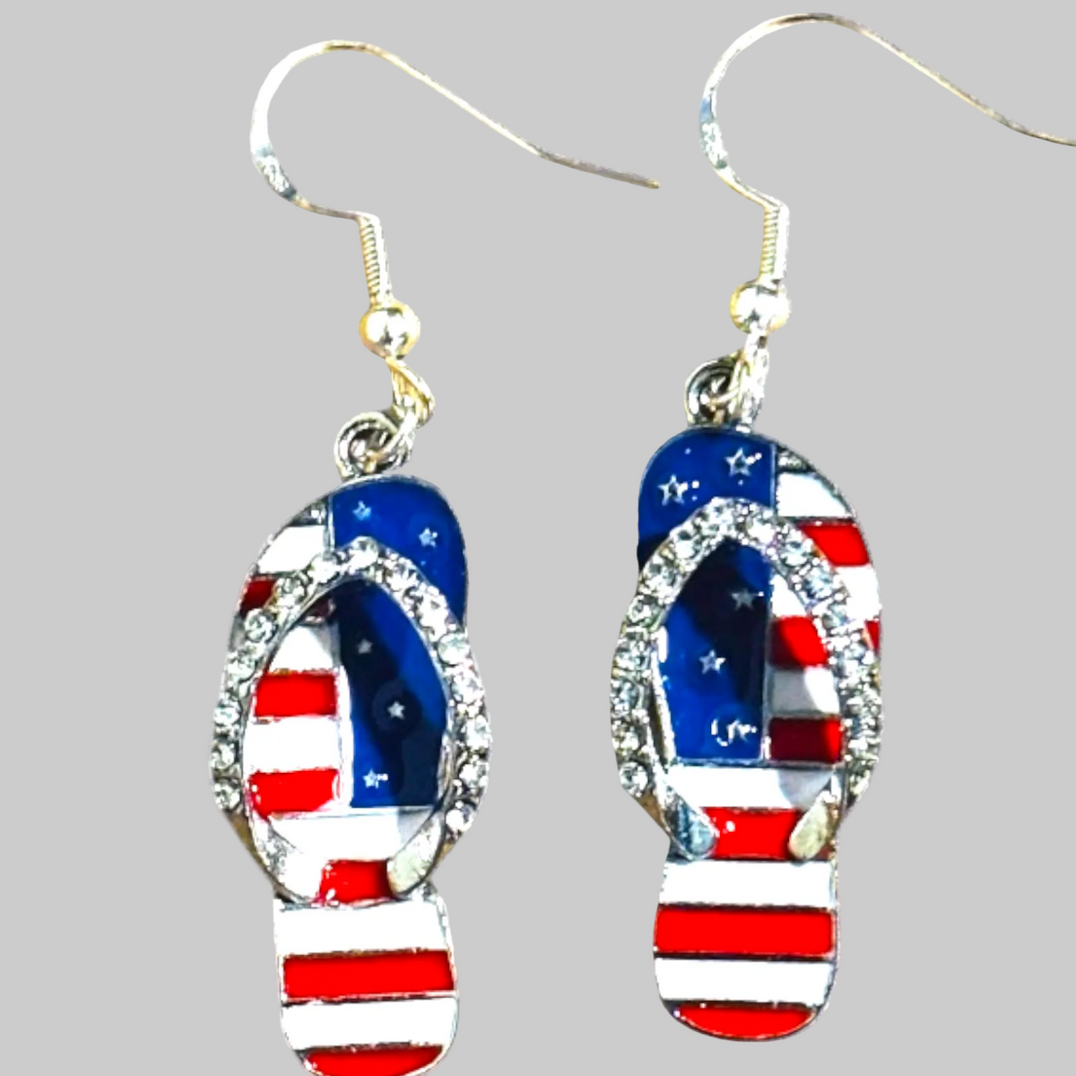 Patriotic Sandal Earrings