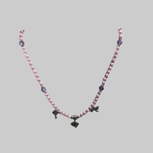 Pink Charm Necklace