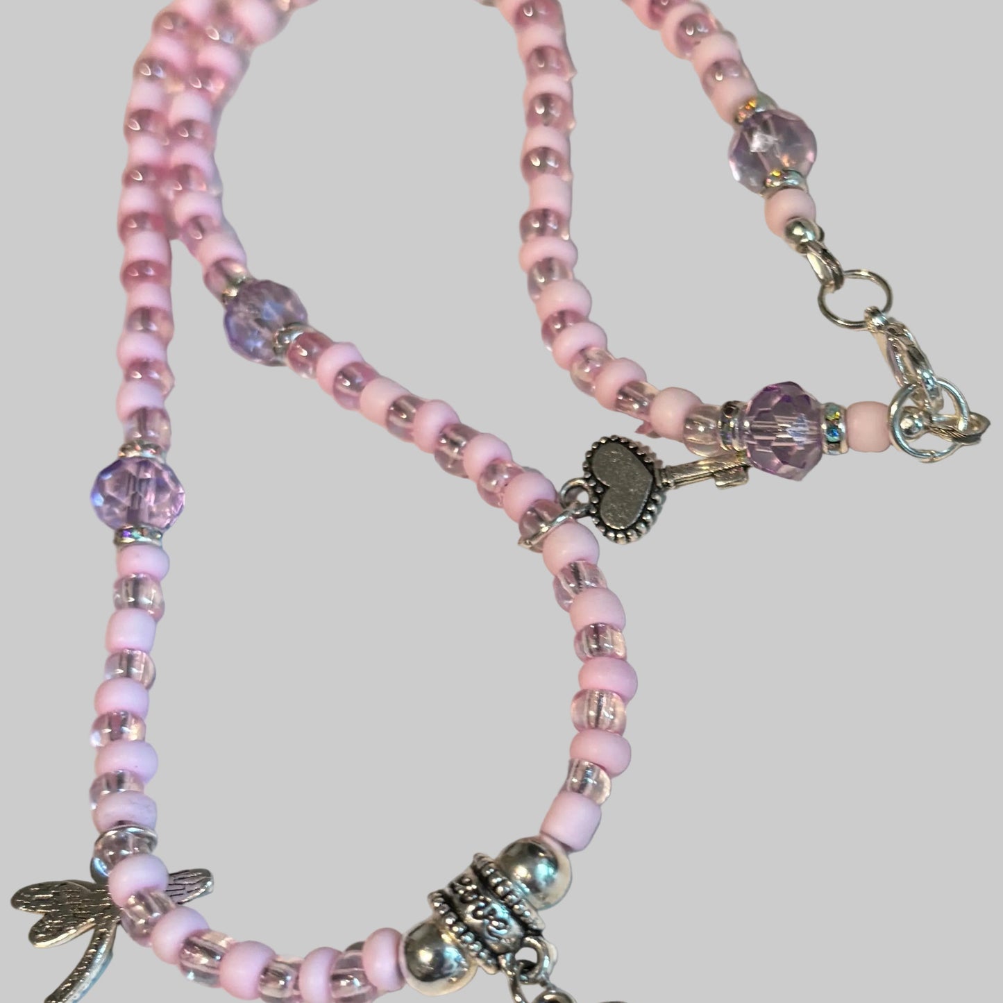 Pink Charm Necklace