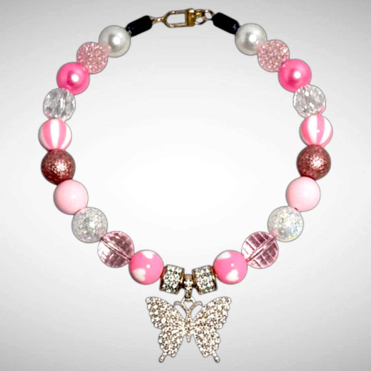 Pet Necklace - Pink - Medium