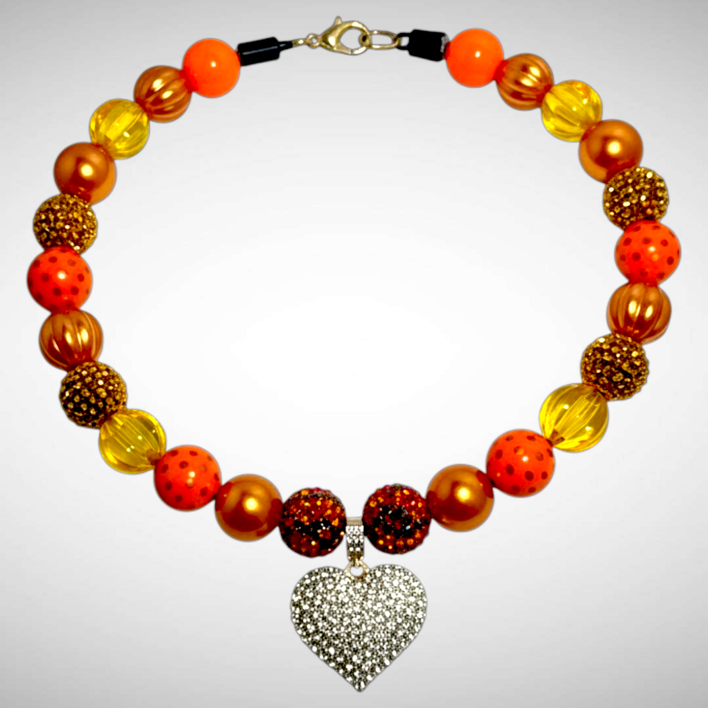 Pet Necklace - Orange - Large