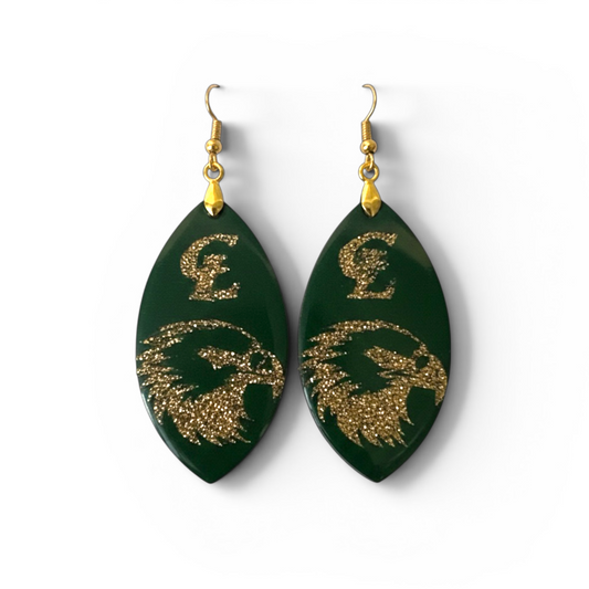 CL Cat Eye Football Earrings