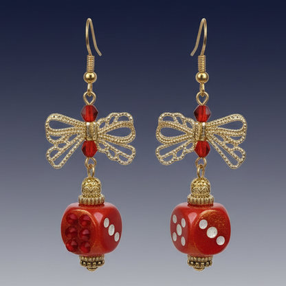 Bunco Dice Earrings-Multiple Colors