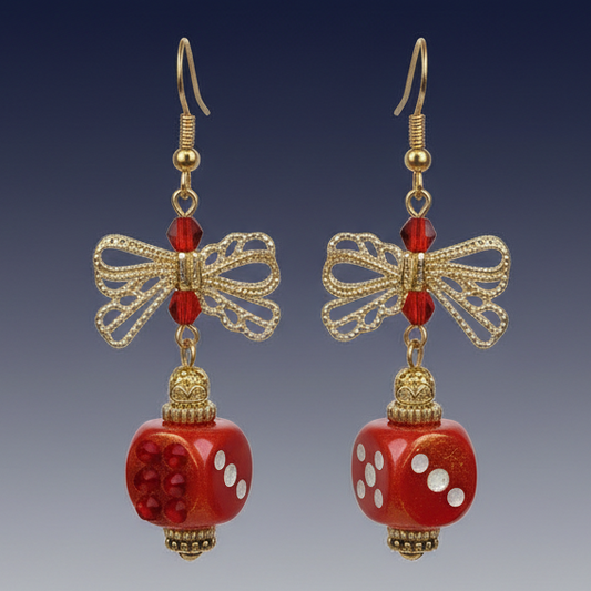 Bunco Dice Earrings-Multiple Colors