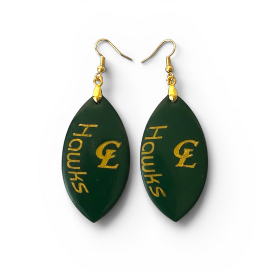 CL Cat Eye Football Earrings