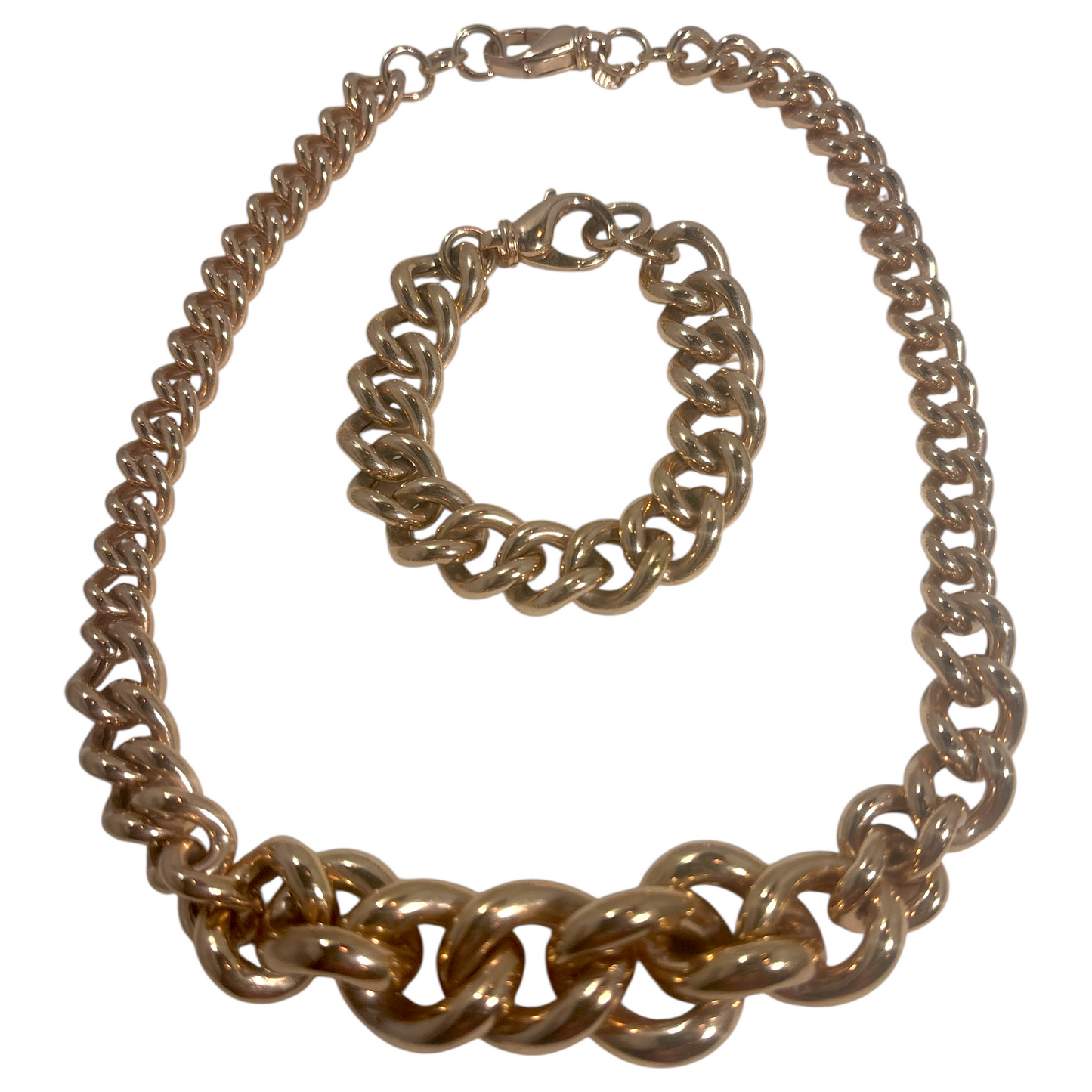 Rose Gold Necklace Set