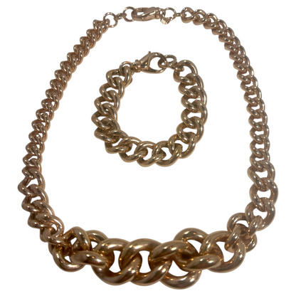 Rose Gold Necklace Set
