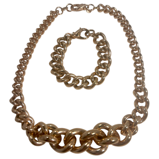 Rose Gold Necklace Set