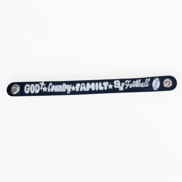 God-Country-SV Football Snap Bracelet