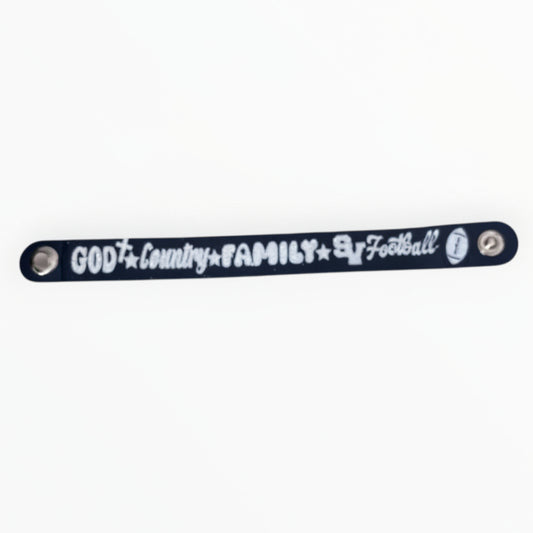 God-Country-SV Football Snap Bracelet