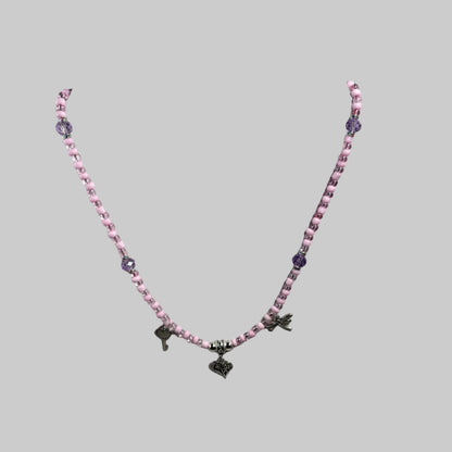 Pink Charm Necklace