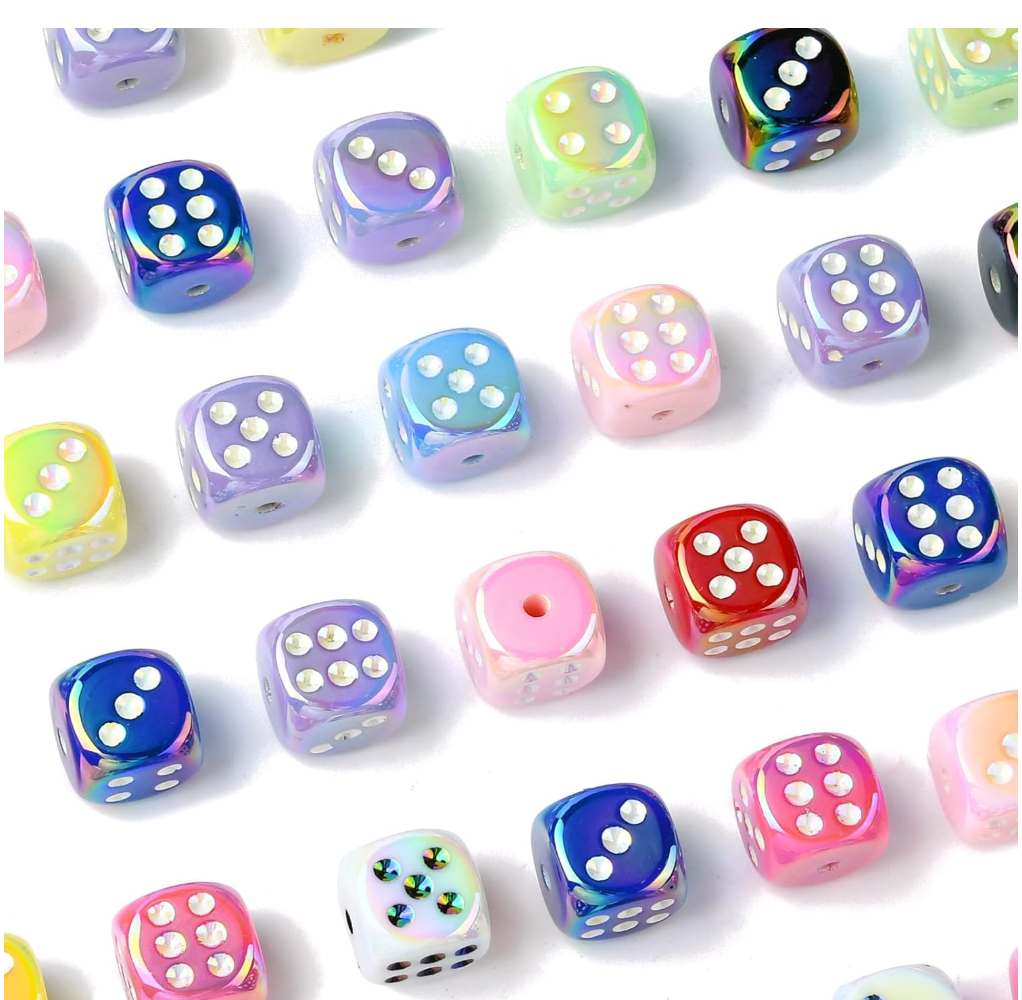 Bunco Dice Earrings-Multiple Colors