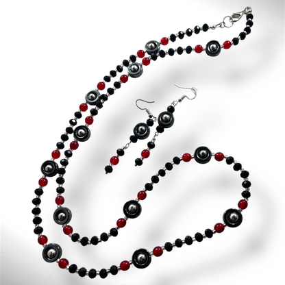 Hematite Necklace Set