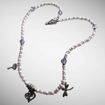 Pink Charm Necklace
