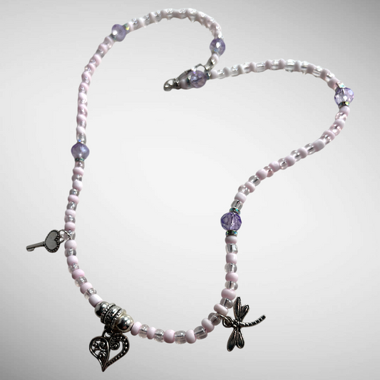 Pink Charm Necklace