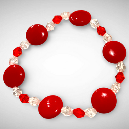 M&M Beads - Stretch Bracelet in Multiple Spring Colors