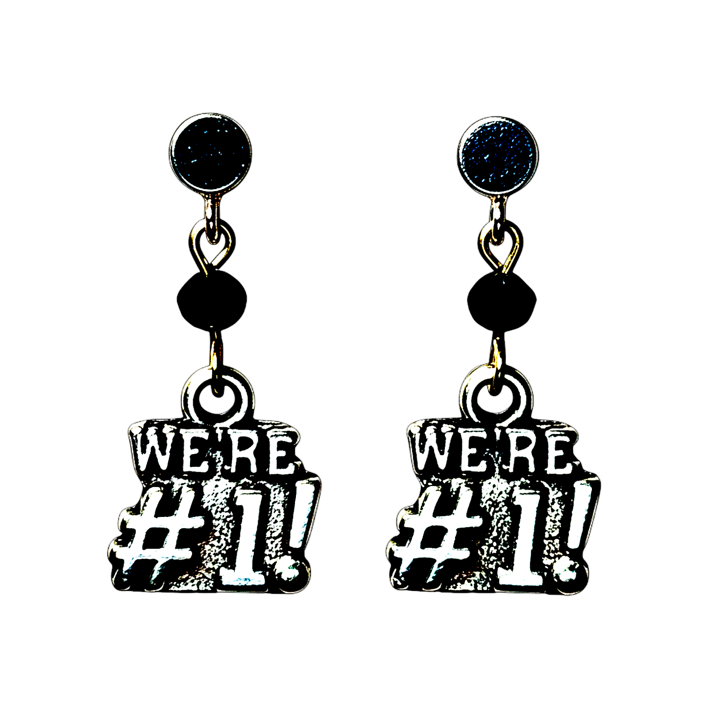 We’re #1 Sports Earrings
