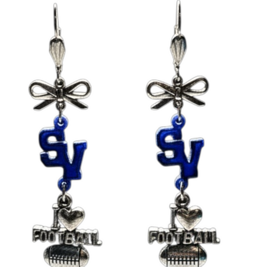 SV-I Love Football Earrings