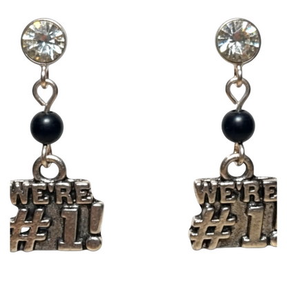 We’re #1 Sports Earrings