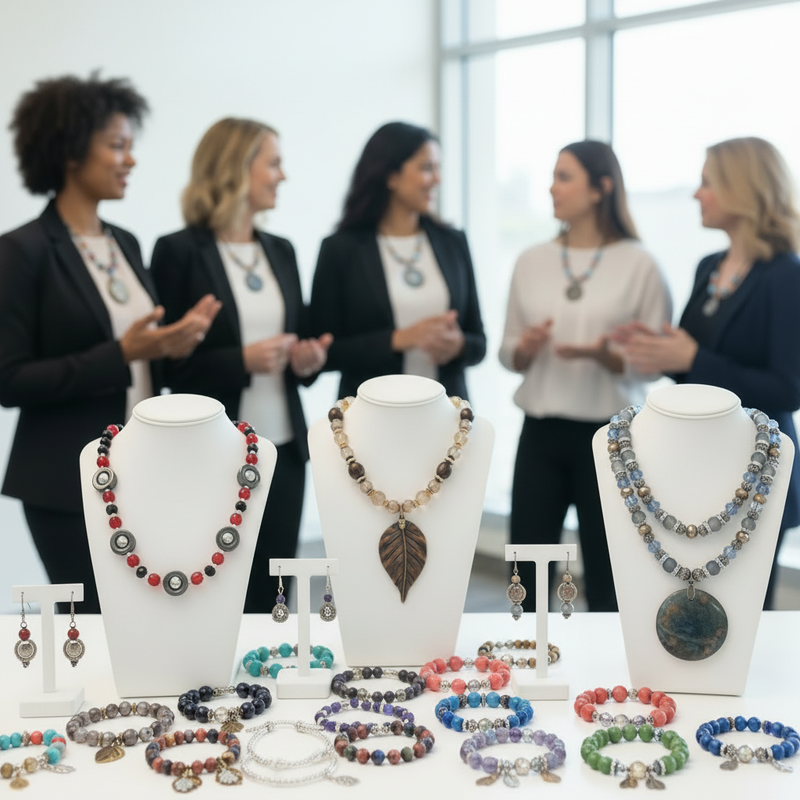 Complete jewelry collection display